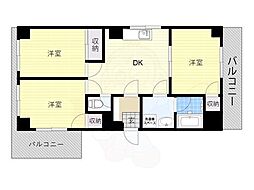 生玉パークハイツ 3LDKの間取図画像
