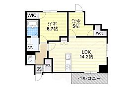 LEGALANDABENO SANMEICHO 2LDKの間取図画像