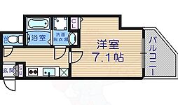 ラパンジール四天王寺東 1Kの間取図画像