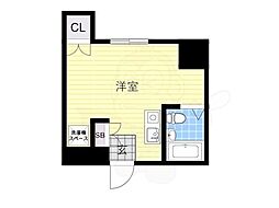 シャトー今中 ワンルームの間取図画像