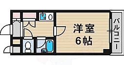 あべの恵寿ビル 1Kの間取図画像