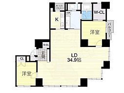 SHUNKI上本町 2LDKの間取図画像