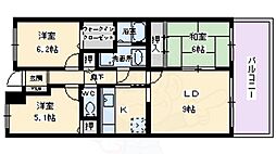 オレンジフラット 2SLDKの間取図画像