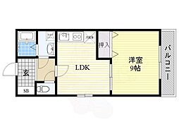 グランドマルマン 1LDKの間取図画像