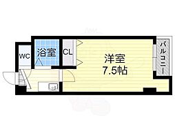 シティーコート高津エレガンス 1Kの間取図画像