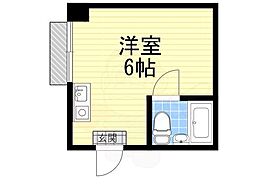 ラパンジール阿倍野 ワンルームの間取図画像