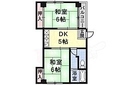 アイデアルビル 2DKの間取図画像