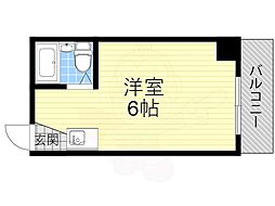 エム・エス・エイ ワンルームの間取図画像