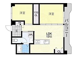 Ulysisenfamille 1LDKの間取図画像