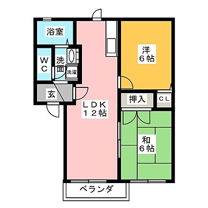 コスモパークＰａｒｔ１_間取り_0