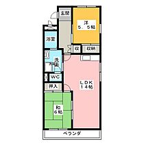 グランヒルズ横吹　B  ｜ 愛知県名古屋市緑区横吹町（賃貸マンション2LDK・2階・59.53㎡） その2