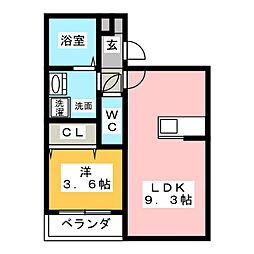 間取図画像 1LDK