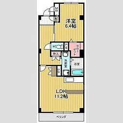 グランシェル 1LDKの間取図画像
