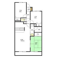 グランドメゾン徳重 3LDKの間取図画像