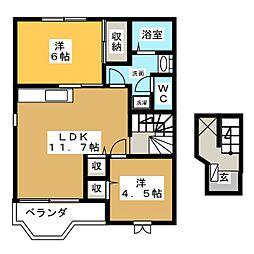 アイレットコート2 2LDKの間取図画像