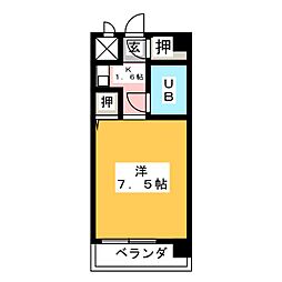 ジョイフル野並 1Kの間取図画像