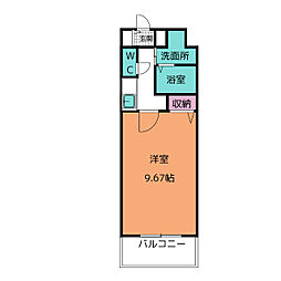 NONAMI RISE(ノナミ ライズ) 1Kの間取図画像