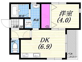 Pisuta武庫川  ｜ 兵庫県西宮市笠屋町（賃貸アパート1DK・2階・29.20㎡） その2