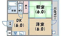 中谷マンション 2階/-