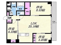 プレジオ西宮北口 5階/-