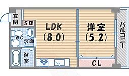 甲子園マンション 5階/-