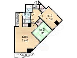 シロハイヌ門戸 2LDKの間取図画像