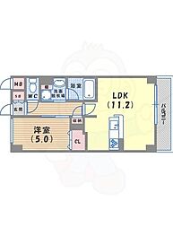 COMFORIA西宮 1LDKの間取図画像