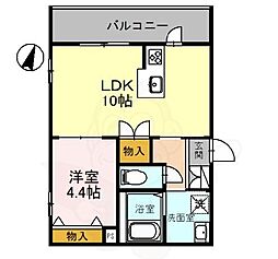 LOOPRESIDENCE 1LDKの間取図画像