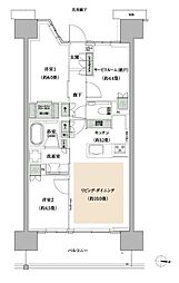 ザ・パークハウス亀戸九丁目 3階2SLDKの間取り