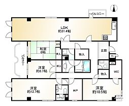 パレ祇園 4SLDKの間取り