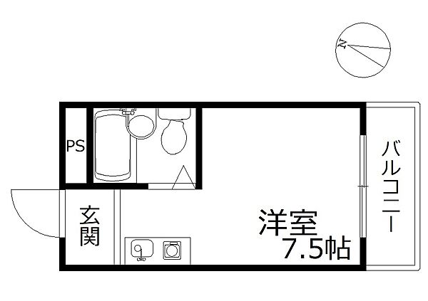 プラーフ岡本 ｜兵庫県神戸市東灘区本山北町２丁目(賃貸マンション1R・1階・18.80㎡)の写真 その2