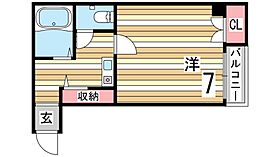 ブロスコート住吉  ｜ 兵庫県神戸市東灘区住吉本町１丁目（賃貸マンション1K・2階・21.40㎡） その2