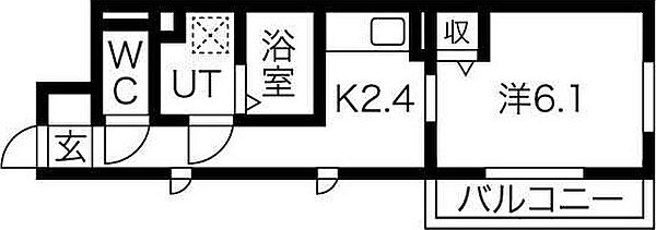 兵庫県西宮市薬師町(賃貸アパート1K・1階・26.53㎡)の写真 その2