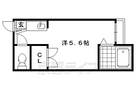 京都府京都市北区等持院東町（賃貸アパート1K・1階・16.00㎡） その2