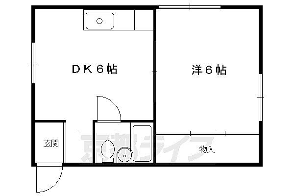 メゾンドぺぺ 3B｜京都府京都市左京区静市市原町(賃貸マンション1DK・3階・29.00㎡)の写真 その2