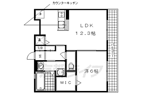 コンフォート冷泉 205 ｜ 京都府京都市中京区西ノ京冷泉町（賃貸アパート1LDK・2階・46.81㎡） その2