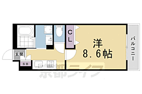 ハーミテージ修学院 103 ｜ 京都府京都市左京区山端森本町（賃貸アパート1K・1階・28.09㎡） その2