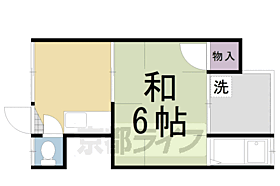 宇野荘 2 ｜ 京都府京都市左京区田中南大久保町（賃貸アパート1K・1階・18.15㎡） その2