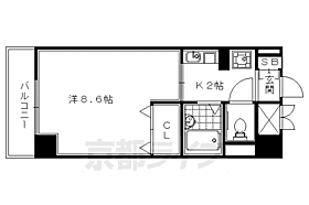 ジュネス二条 210 ｜ 京都府京都市中京区西ノ京職司町（賃貸マンション1K・2階・25.50㎡） その2