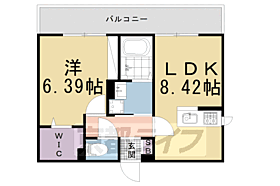 ブランドール椿原 201 ｜ 京都府京都市北区大宮北椿原町（賃貸アパート1LDK・1階・37.09㎡） その2