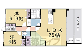 京都府京都市北区紫野北舟岡町（賃貸マンション2LDK・1階・80.35㎡） その2