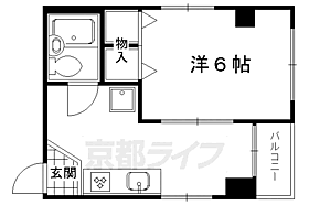 サニーヴィラ洛北 3-A ｜ 京都府京都市左京区下鴨西本町（賃貸マンション1DK・3階・20.85㎡） その2