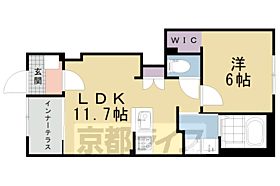 プルメリア 105 ｜ 京都府京都市北区西賀茂北川上町（賃貸アパート1LDK・1階・43.21㎡） その2