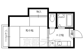 京都府京都市上京区花立町（賃貸アパート1K・2階・18.00㎡） その2