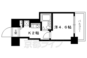 京都府京都市上京区西丸太町（賃貸マンション1K・4階・17.51㎡） その2