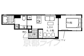 京都府京都市上京区三芳町（賃貸マンション1LDK・2階・32.18㎡） その2