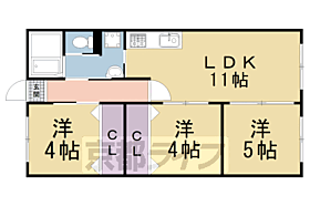 京都府京都市北区衣笠高橋町（賃貸マンション3LDK・1階・58.56㎡） その2