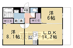 GRAMM箱ノ井 2LDKの間取図画像