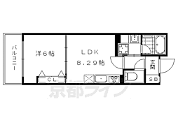 ロマンレジデンス 1DKの間取図画像