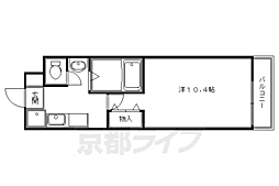 ブリリアンスito 1Kの間取図画像